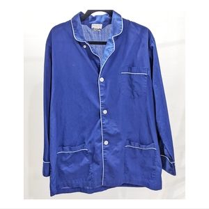 Christian Dior Le Connoisseur blue pajama top. Size Large.